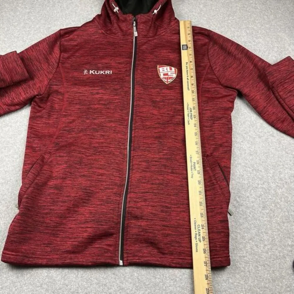 Kukri BUCS Rugby Full Zip Training Jacket Mens Large‎ Red Hoodie Performance